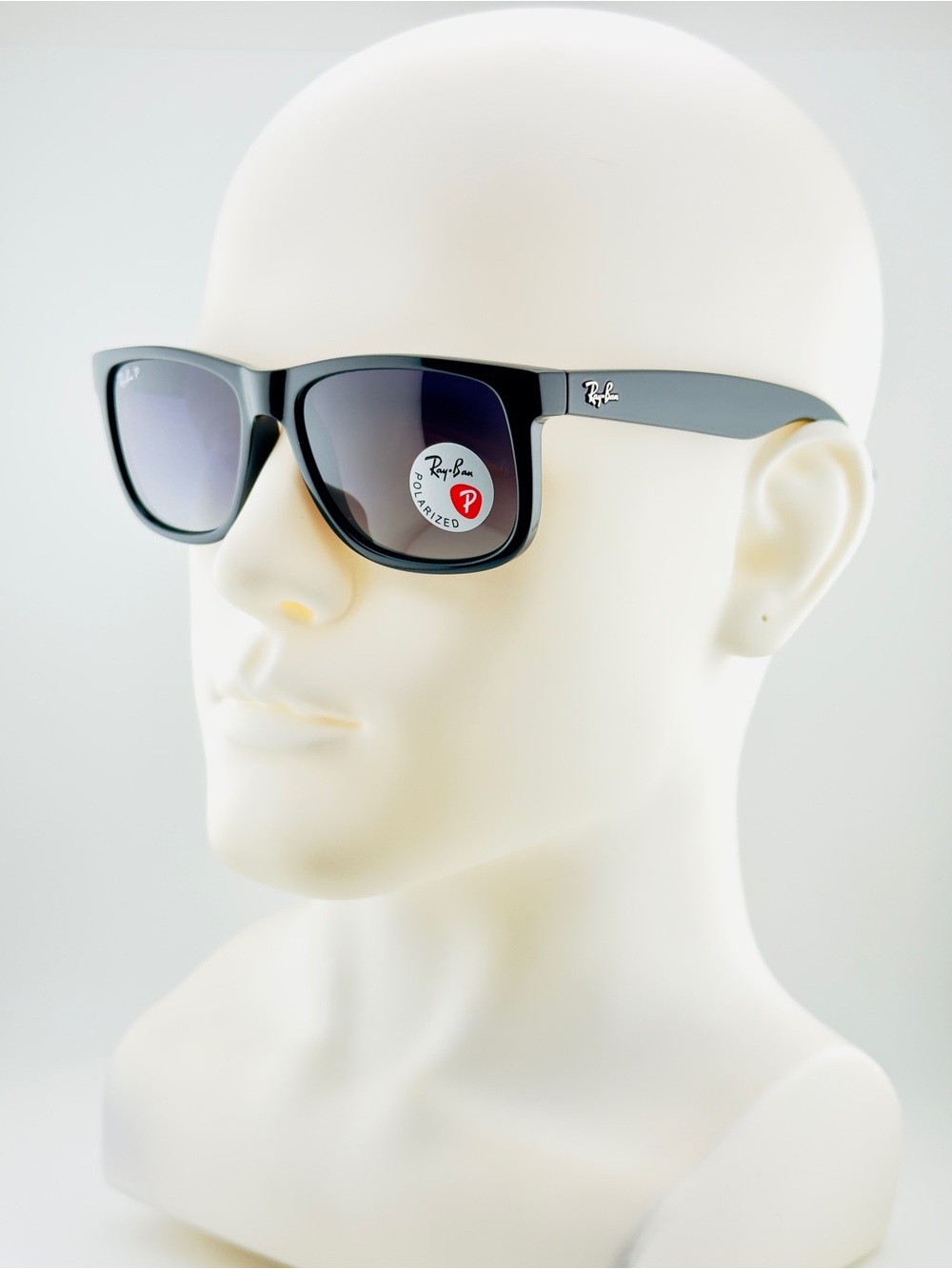 Ray-Ban Justin Classic Sunglasses RB4165 Polished Black Frame with Gray Lenses